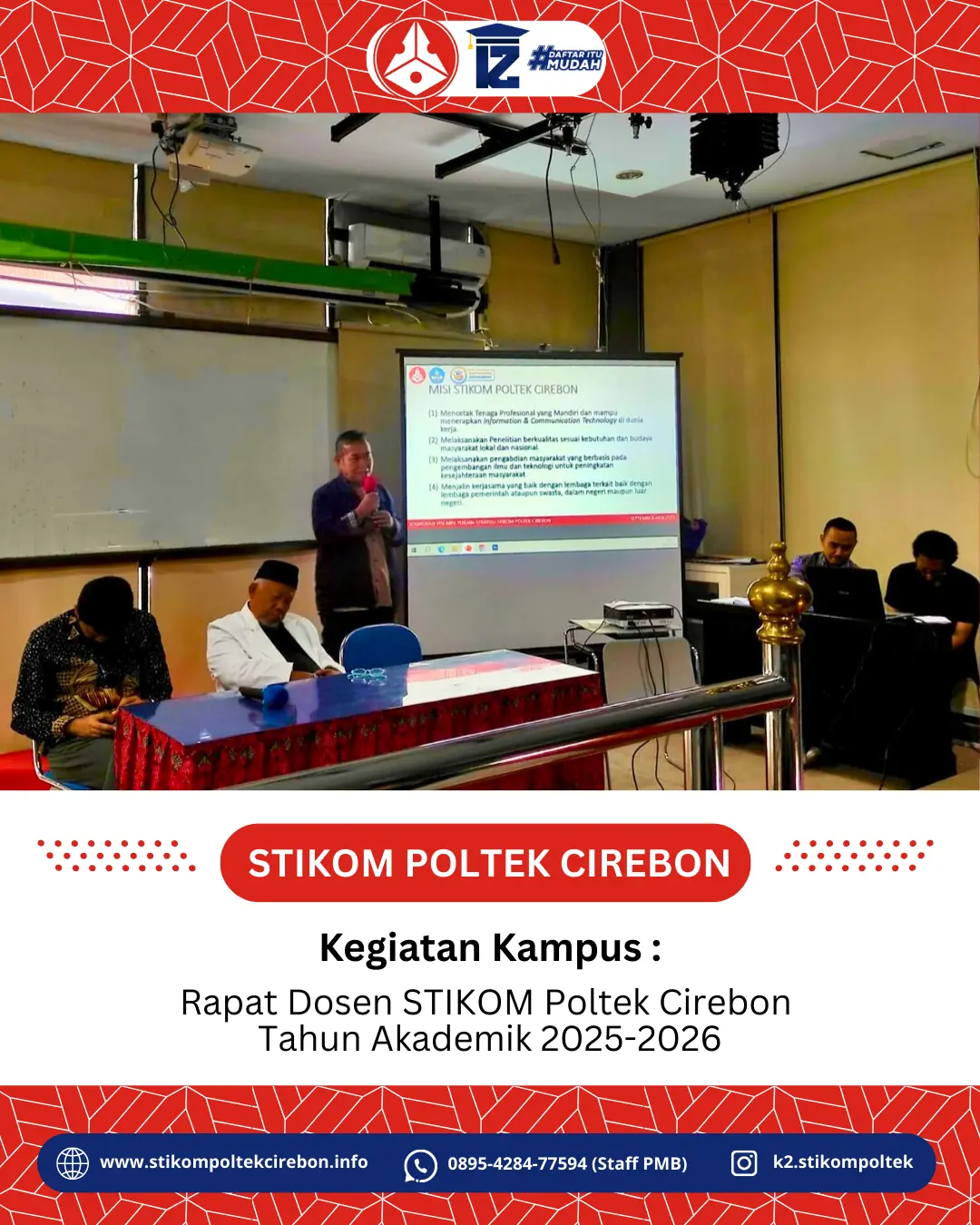 Rapat Dosen STIKOM Poltek Cirebon Tahun Akademik 2025/2026